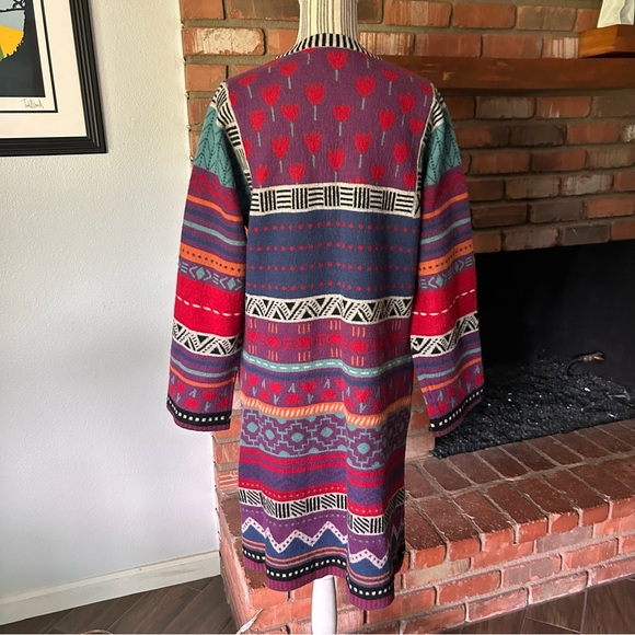 Gudrun Sjoden Floral Print Cardigan Sz M - Picture 8 of 9